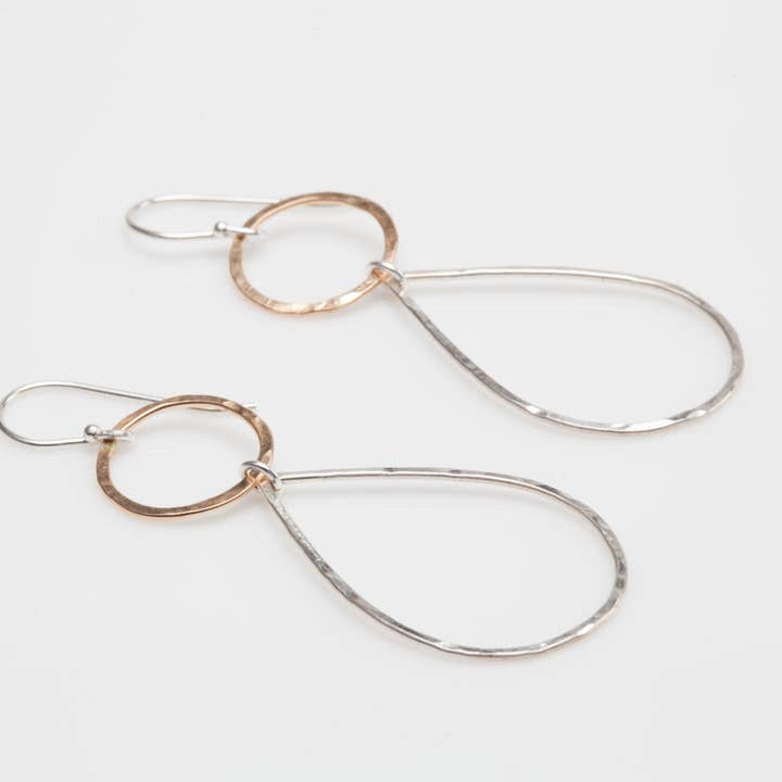 Evelyn Dangle Earrings in 14K Gold Fill and Sterling Silver for wholesale by Forge + Fire