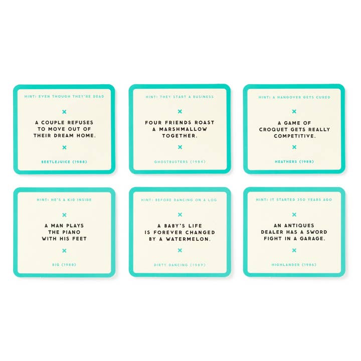 Chronicle Books - Wholesale Card Game - Brass Monkey Mini Poorly Explained Movies - 80s Edition8