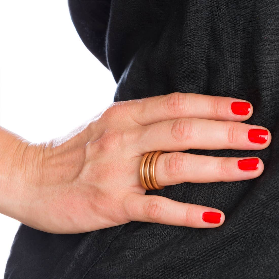 BAAN - Wholesale Band/Stacked Ring - Official Brand - Copper Buddhist Ring4