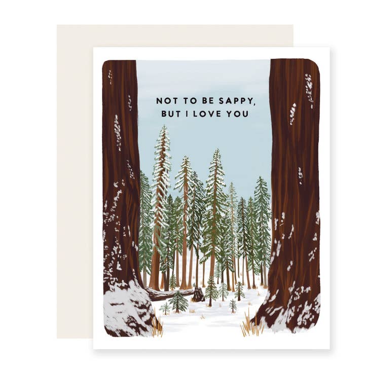 Not To Be Sappy | Sappy Love Card for wholesale by Slightly Stationery
