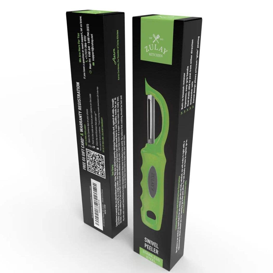 Zulay Kitchen - Wholesale Peeler - Stainless Steel Swivel Fruits & Vegetable Peeler8