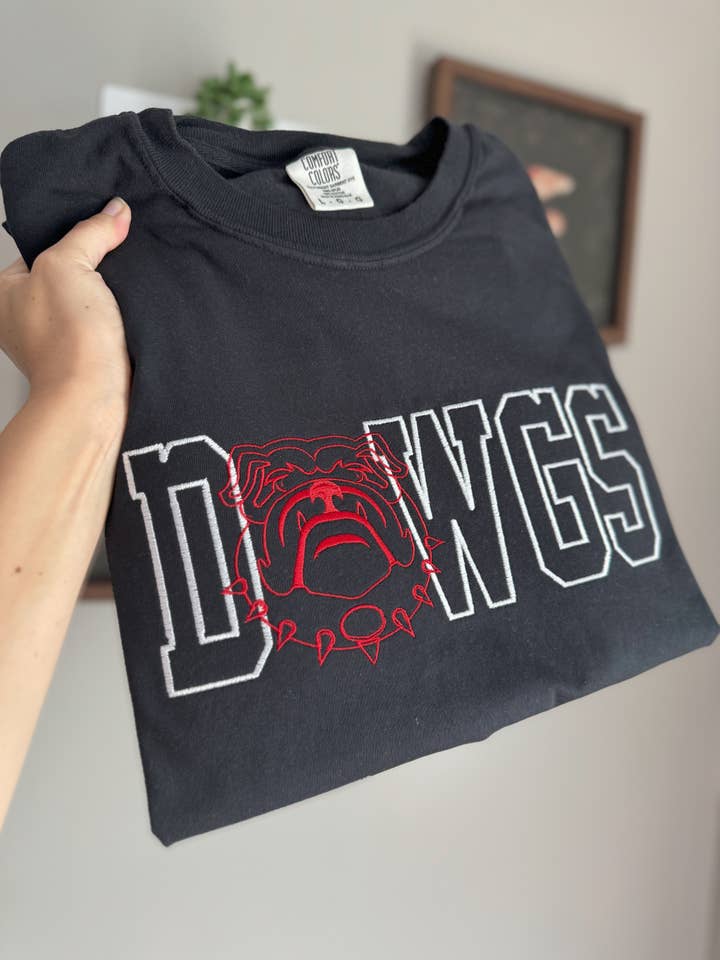 Dawgs Embroidered Sweatshirt for wholesale by HarperNThreadCo