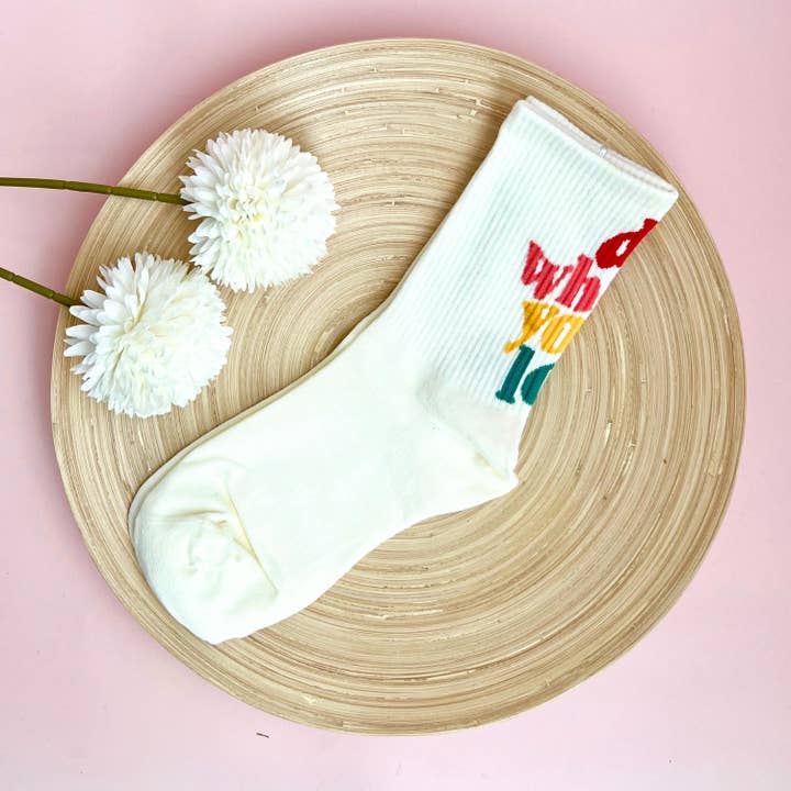 Tiny Gift Society - Wholesale Socks - Women's - "Do What You Love" Socks | Cute Socks | Inspirational Gift2