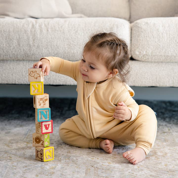 Sleep Sack Walker in Beige for wholesale by Larkspur Baby