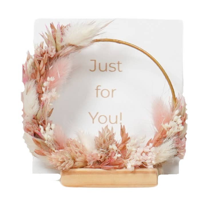 Aro de Flores Redondo - Blush por atacado de Wildflowers by Floriette