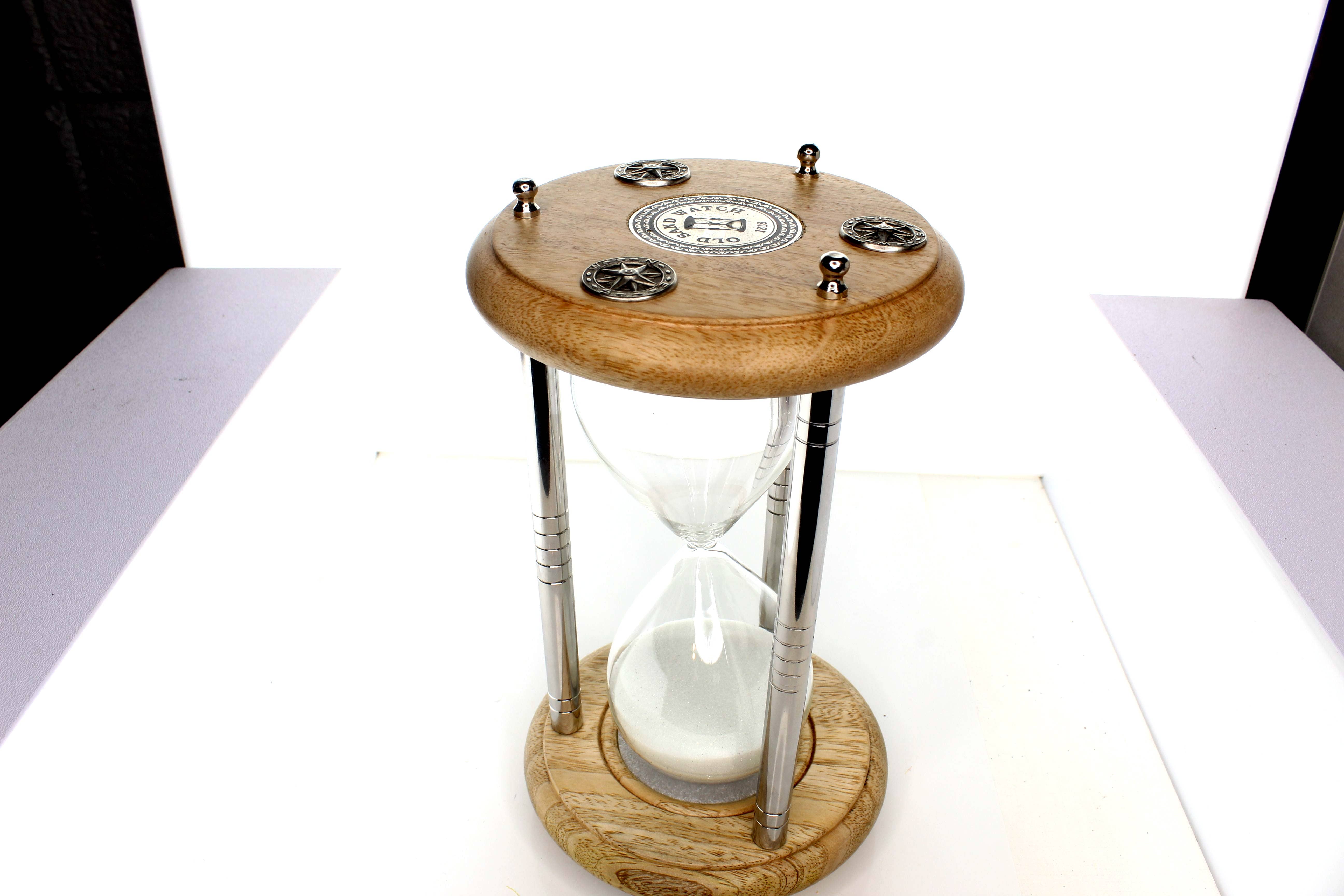 HHH Designs - Wholesale Timer - Classic Hourglass Timer – Black or White Sand, each1