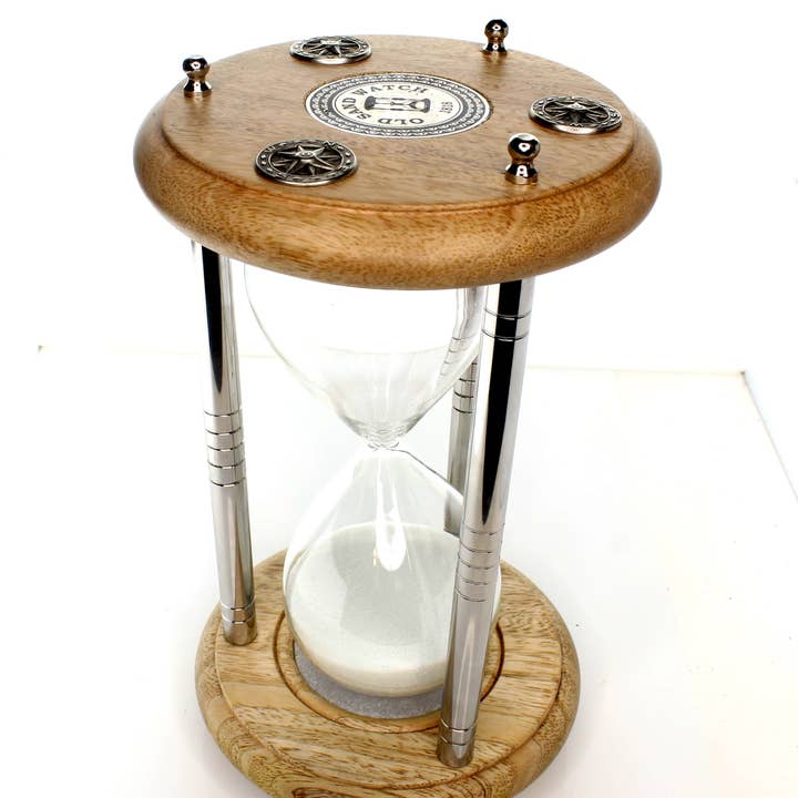HHH Designs - Wholesale Timer - Classic Hourglass Timer – Black or White Sand, each1