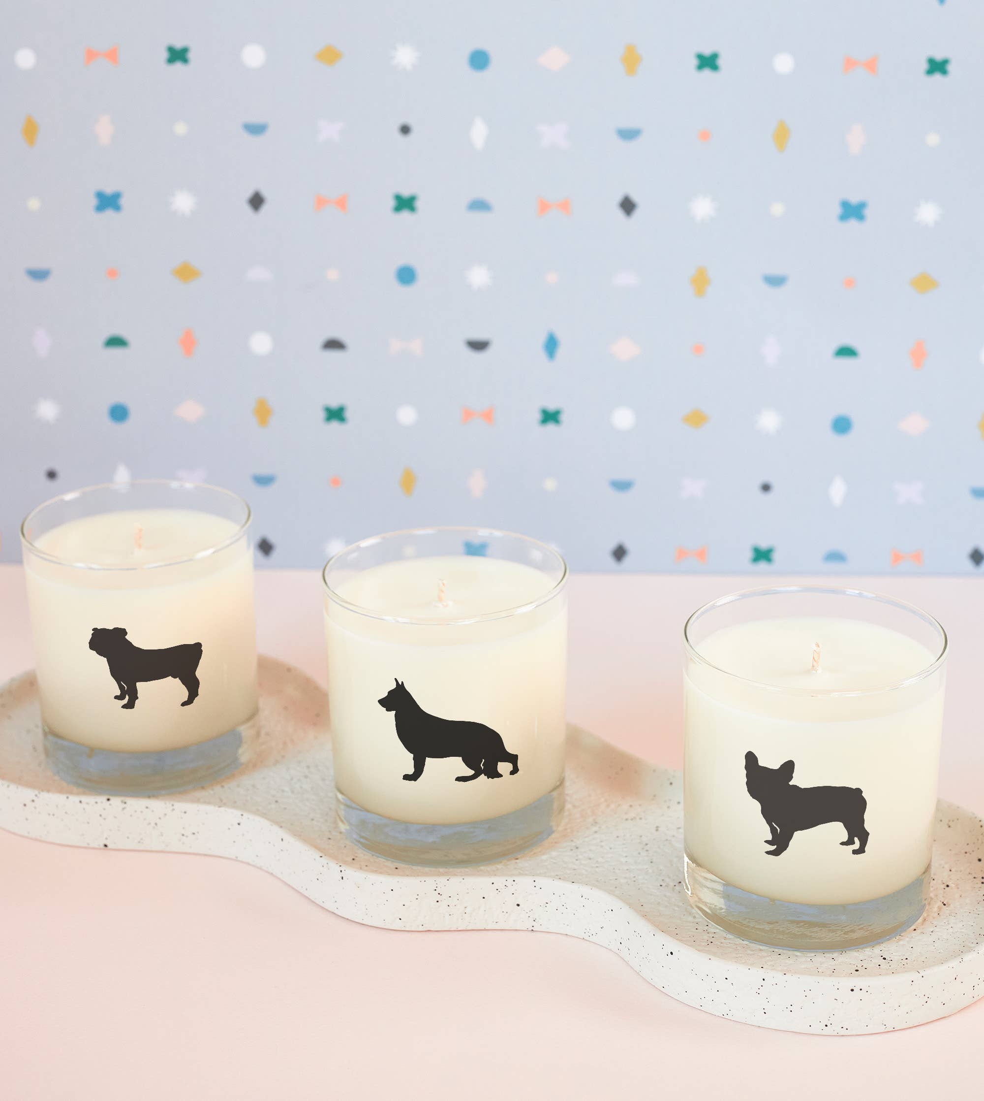 Scripted Fragrance - Wholesale Jar/Filled Candle - Bulldog Dog Soy Candle in Drinking Glass Two-In-One Gift8