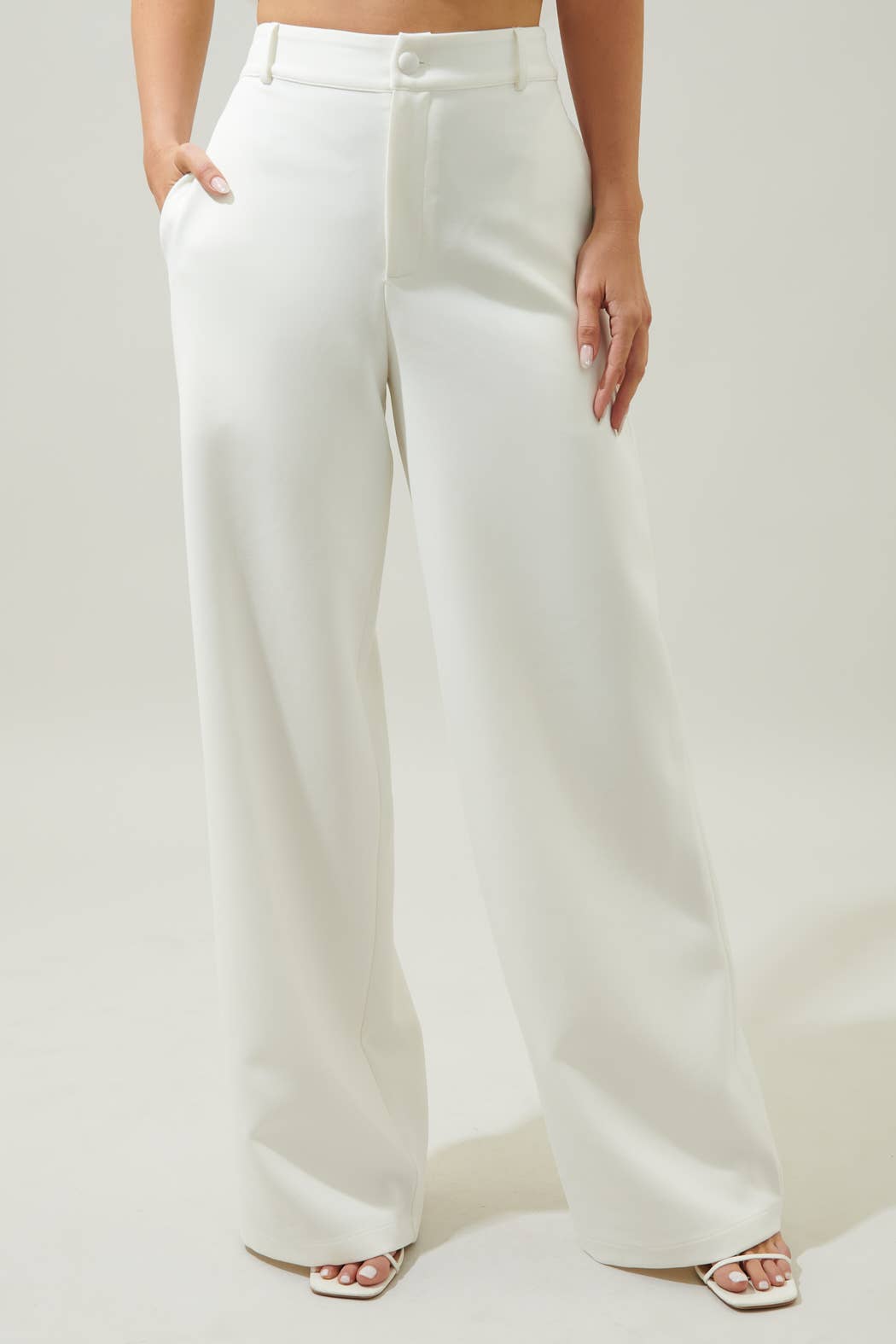 Sugarlips - Wholesale Pants - Women's - Chelsea Belted Wide Leg Trousers2