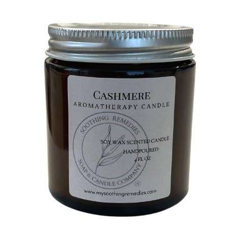 Cashmere Soy Wax Candle for wholesale by Soothing Remedies Soap and Candle Company