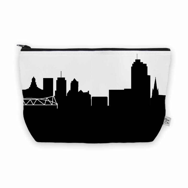 Syracuse New York Skyline Cosmetic Makeup Bag for wholesale by Anne Cate