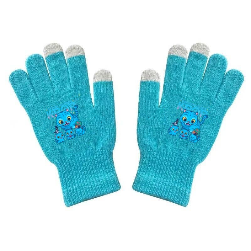 Little Trendy - Vente Gants – femme - Gants tricotés imprimés inspirés de la K-pop KDH pour écran tactile1