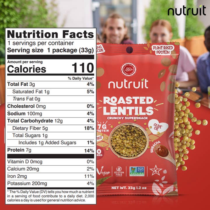 nutruit - Wholesale Chips - Nutruit Roasted Lentils(Variety 20 Pack)(Low MOQ Trial Box)