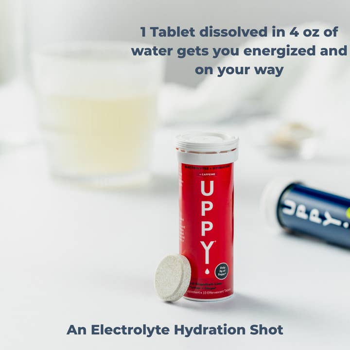 Uppy! Jet Lag Relief Electrolyte Hydration Drink Mix - Vendita all'ingrosso Bevanda salutare in polvere - Miscela di Bevanda Elettrolitica per Sollievo dal Jet Lag Senza Nervosismo alla Caffeina