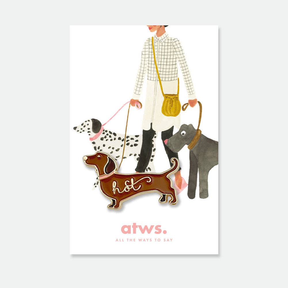 ALL THE WAYS TO SAY - USA - Wholesale Lapel Pin/Button - Hot Dog - Pins