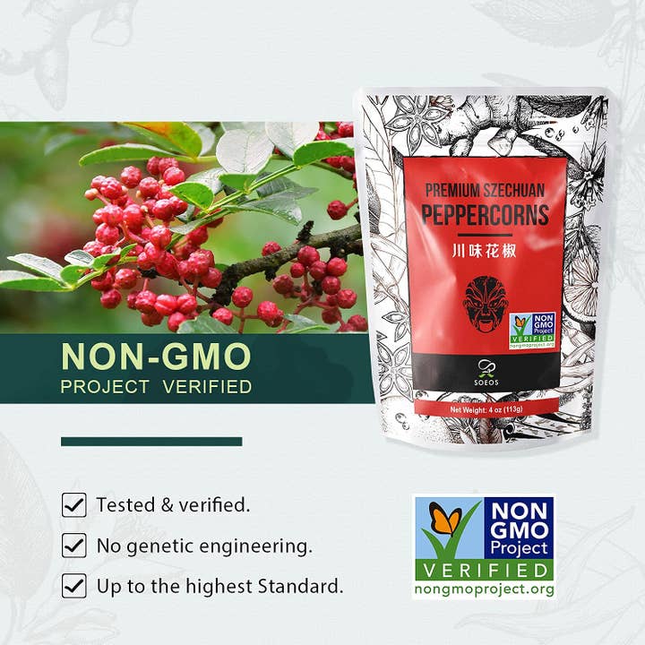 soeos – wholesale Pepper/peppercorns – Soeos Szechuan Grade A Red Sichuan Peppercorns, 4oz2