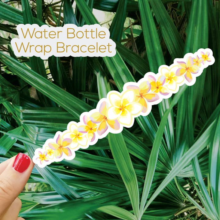 Plumeria Wrap Sticker for wholesale by Bee Beachey Designs