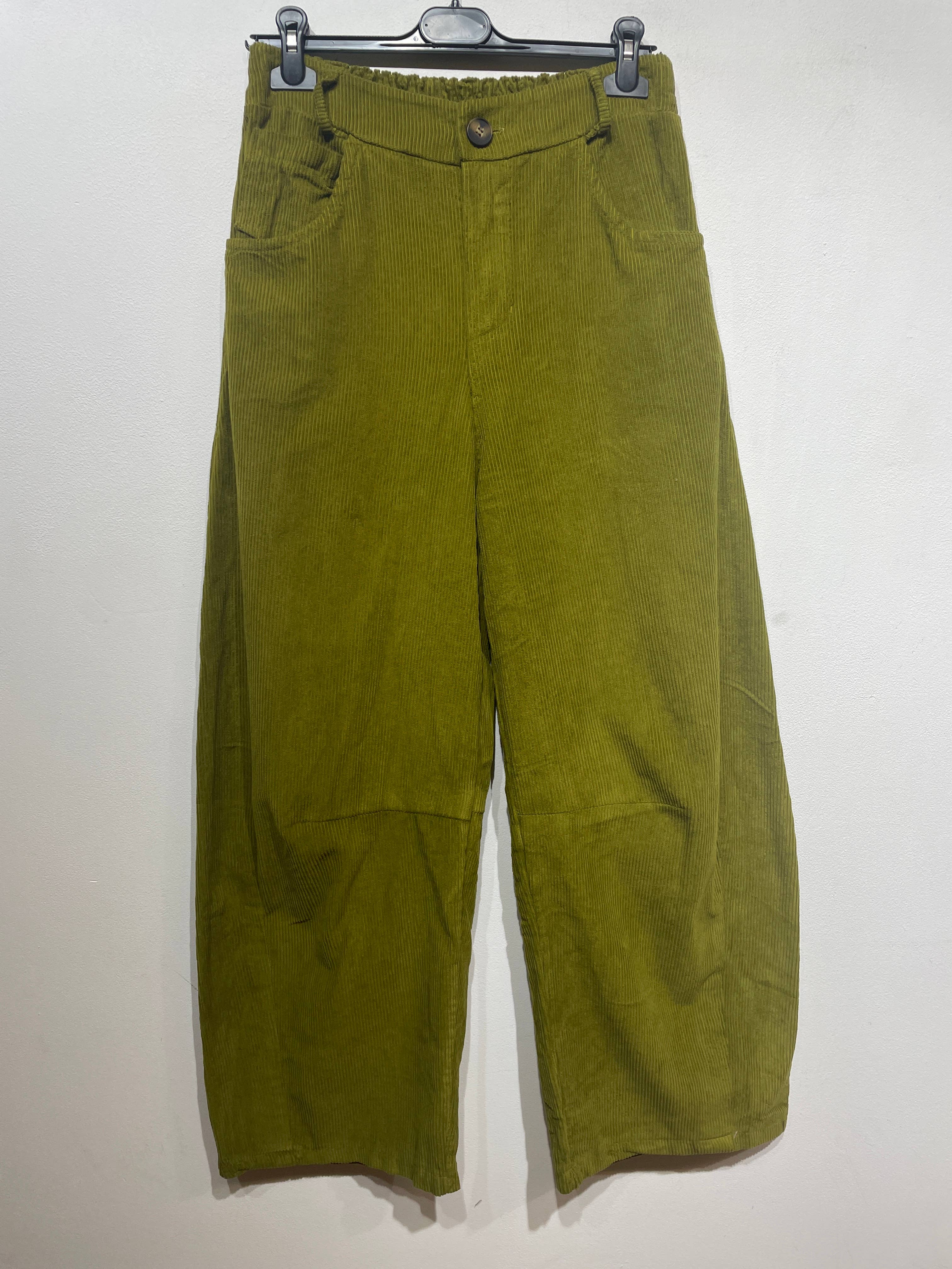LINEN & COTTON HOUSE - Wholesale Pants - Women's - 77503 VELVET TROUSERS WITH POCKETS, IN COTTON11