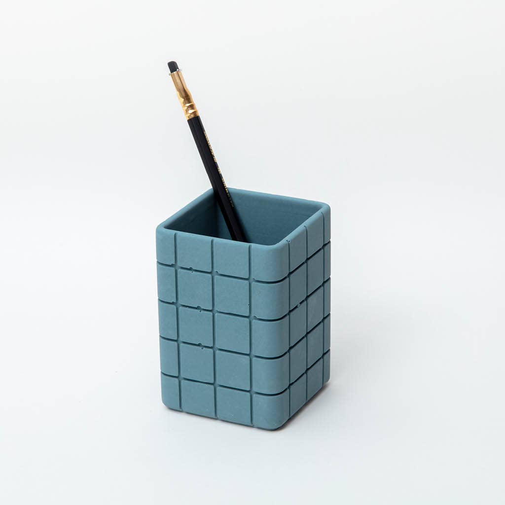 Block Design – wholesale Pen & pencil holder – Tile Desk Tidy2