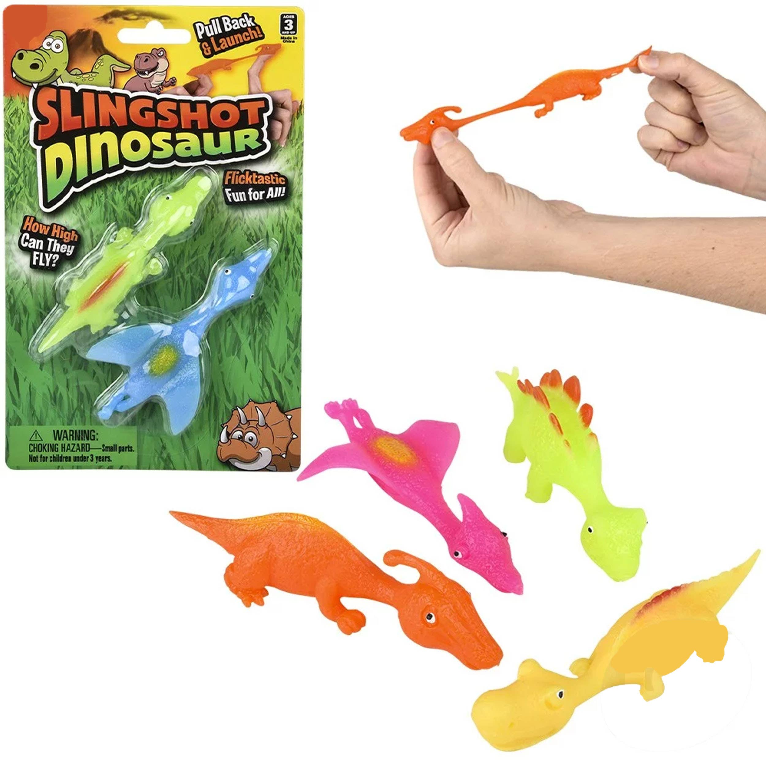 PR GROUPS LLC - Vente Lance-pierre -– enfant - Jouets pour enfants dinosaures extensibles