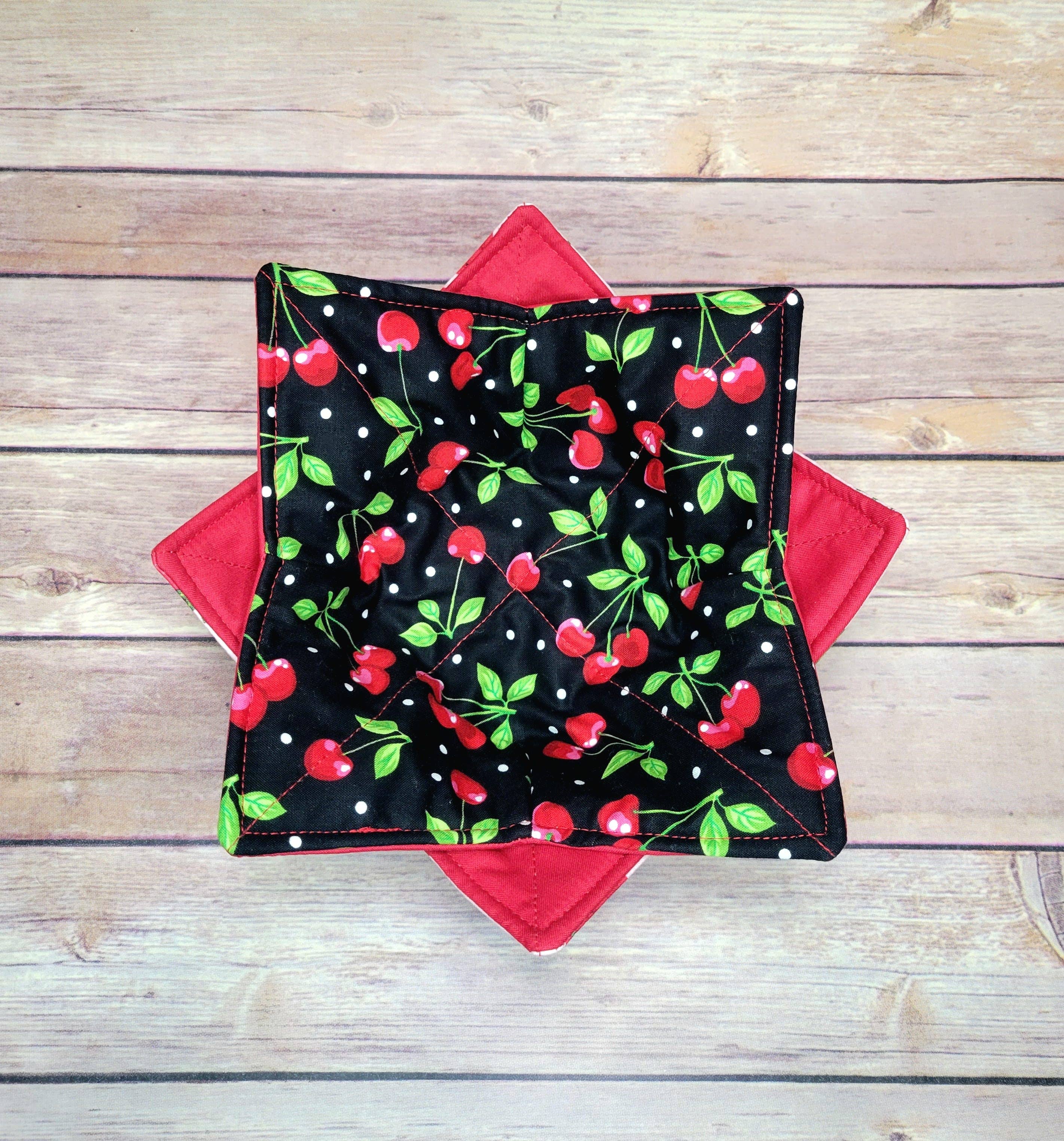 Burpie Bibs Boutique - Wholesale Oven Mitt/Pot Holder - Fruit Bowl Cozy | Lemon Cherry Strawberry Orange Hot Pad2