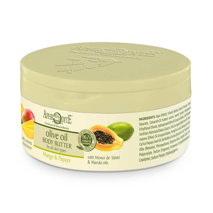 Body Butter with Mango & Papaya for wholesale by Aphrodite Skin Care USA