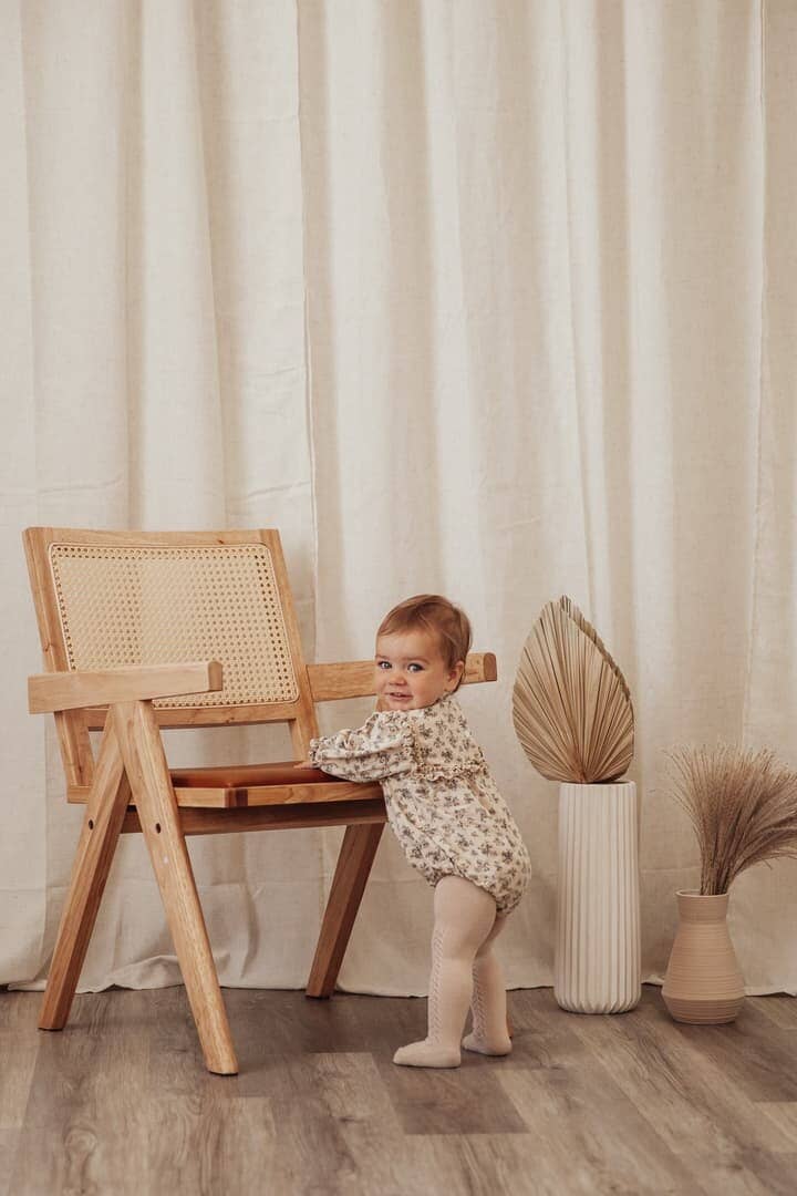 OLIVE & CRADLE - Vente Barboteuse – bébé - Combinaison Violla avec Nœud6