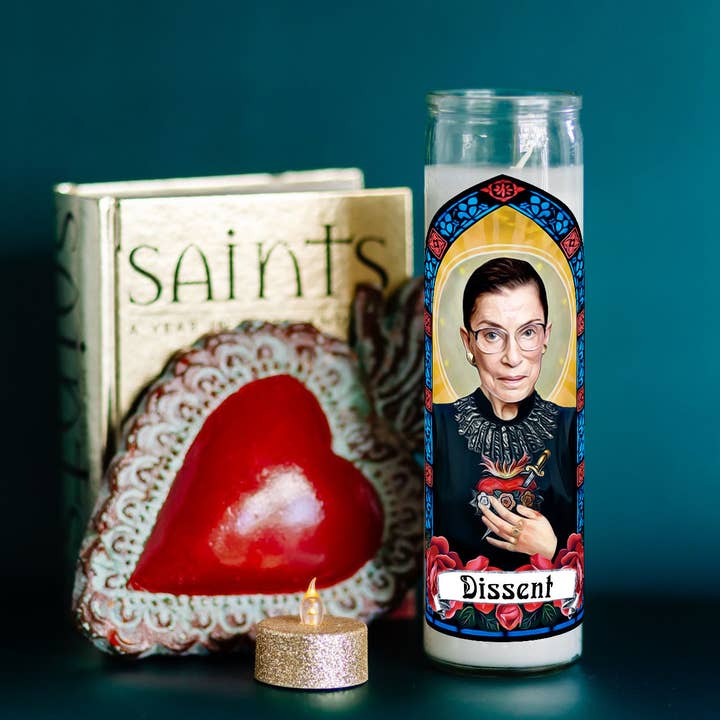 The Eternal Flame - Wholesale Votive Candle - Saint RBG - Our Lady of Dissent Ruth Bader Ginsburg