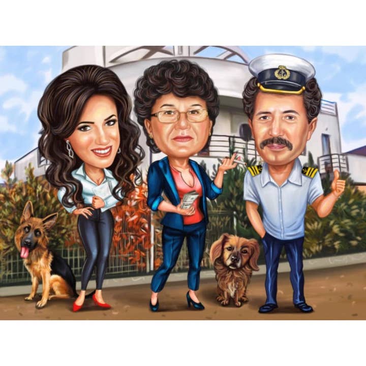 COLLÈGUES DE POLICE pour la vente par Caricature4You