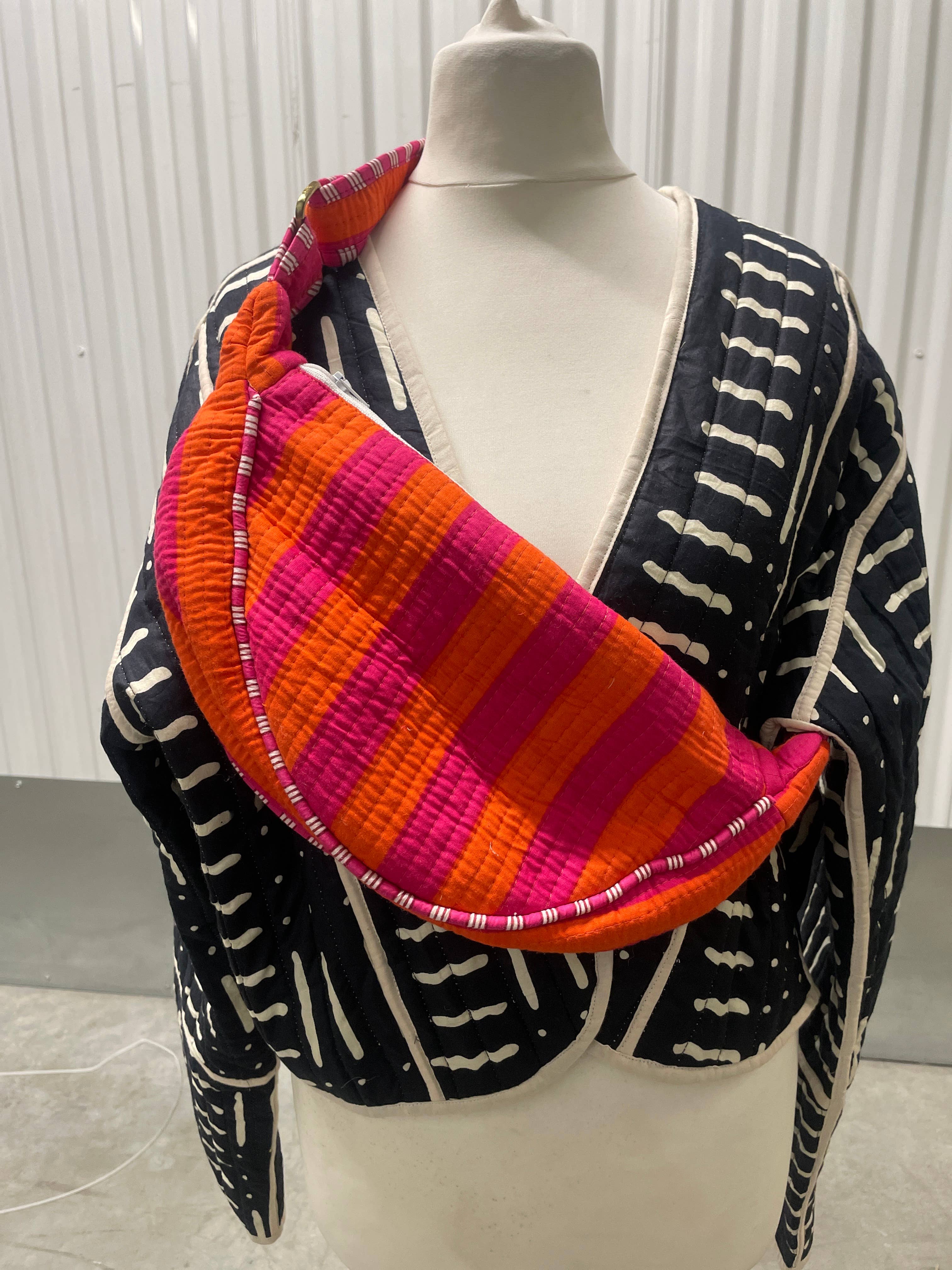 Funky Yak Ltd – wholesale Crossbody bag – Women's – 100% Cotton Kantha Quilted Shoulder Bag/Cross Body Bag10