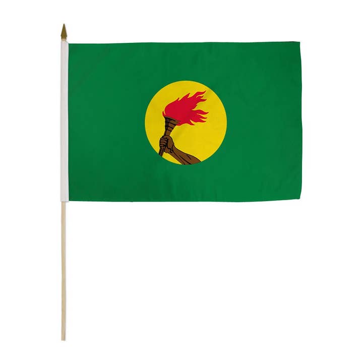 Flags Importer - Wholesale Flag - Zaire 12x18in Stick Flag
