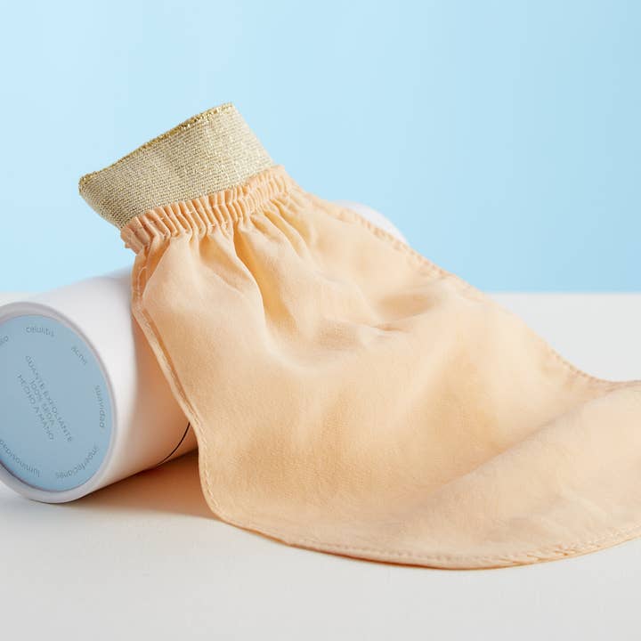 Nane Soul - Wholesale Exfoliating Gloves/Mitts - The Authentic Silk Scrub +Rose Quartz as a Gift1