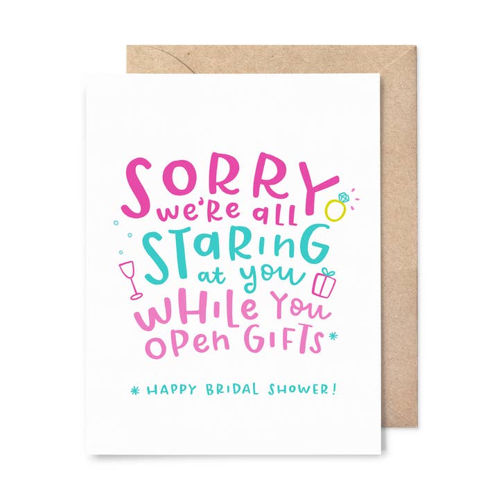 Stirrar på dig brudduschkort för wholesale av Pinwheel Print Shop