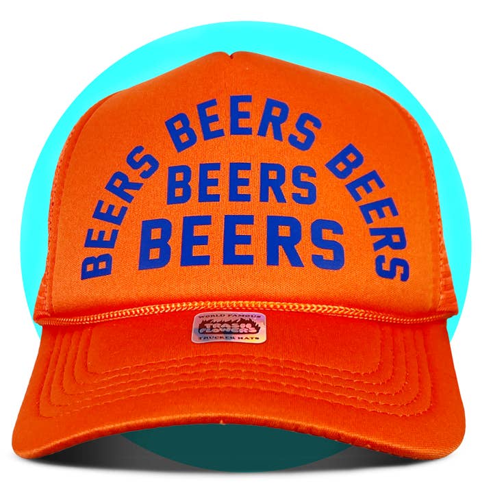 Trash Flowers Trucker Hats - Wholesale Trucker Hat - Unisex - Beers Beers Beers Trucker Hat7