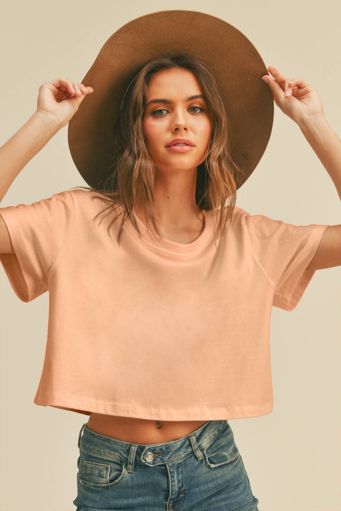 Honestee - Wholesale T-Shirt - Women's - Blank Short Cropped T-Shirt21