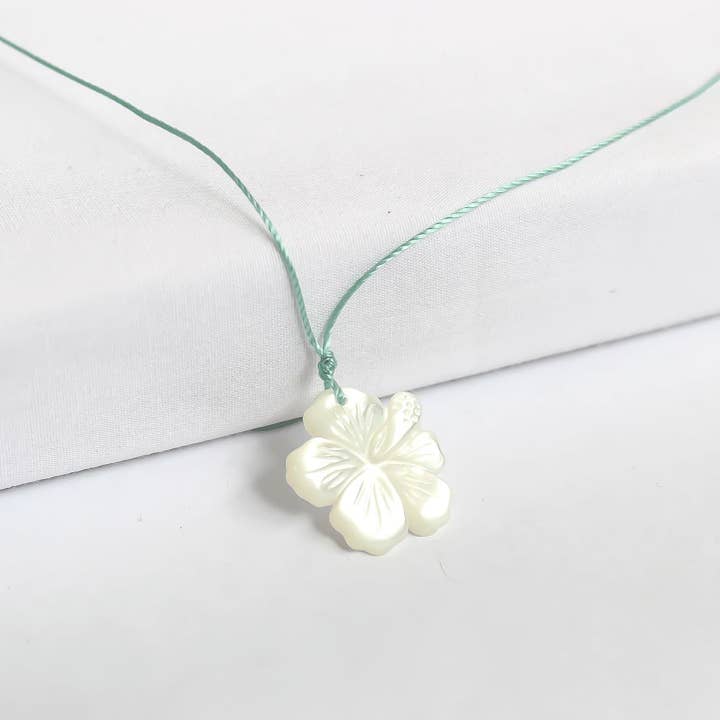 Carved Hibiscus Necklace for wholesale by Leighton Lam Designs