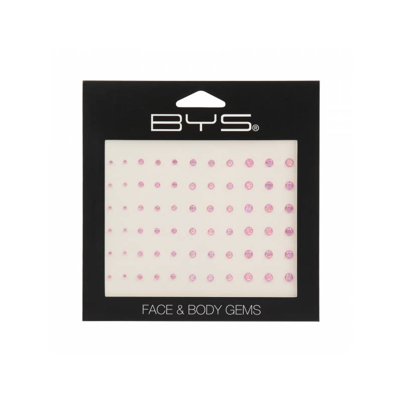 Beauty Pro - Wholesale Body Glitter/Shimmer - BYS Face & Body Gems Grad Sizes Holographic Pink0