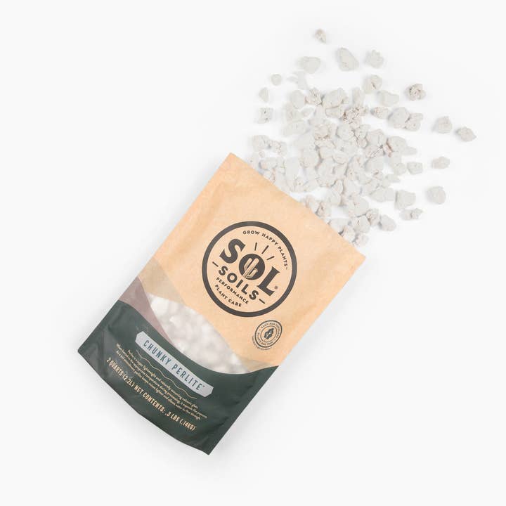 Sol Soils - Wholesale Planting/Potting Soil - Amendments (2Qt) Chunky Perlite