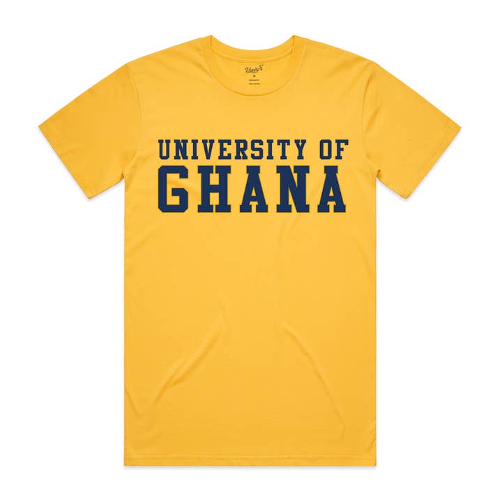 Camiseta Amarilla de la Universidad de Ghana 11 para venta al por mayor de Varsity54