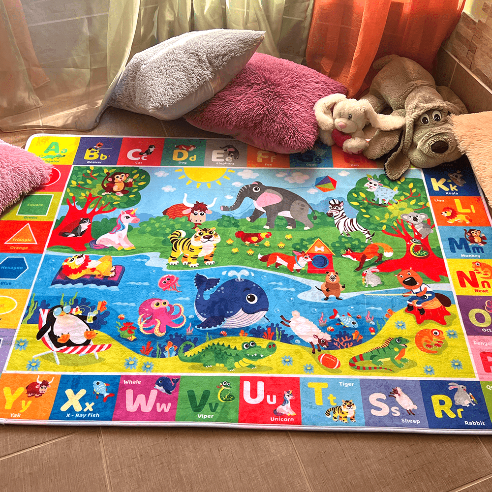 QUOKKA - Wholesale Play Mat - Kids & Baby - Baby Plush Mat | Plush ABC Playmat for Toddlers and Infants7