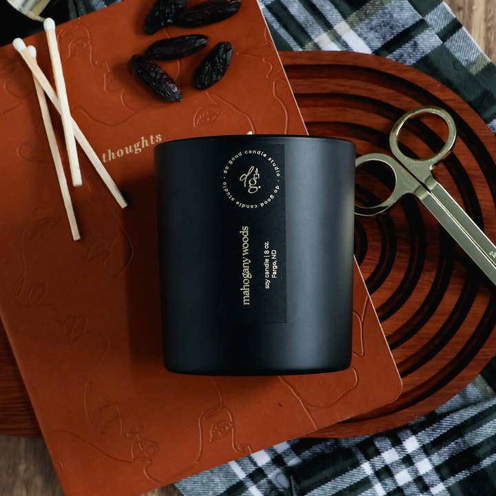 Do Good Candle Studio - Wholesale Jar/Filled Candle - Mahogany Woods | Signature Black Collection | Soy Candle4