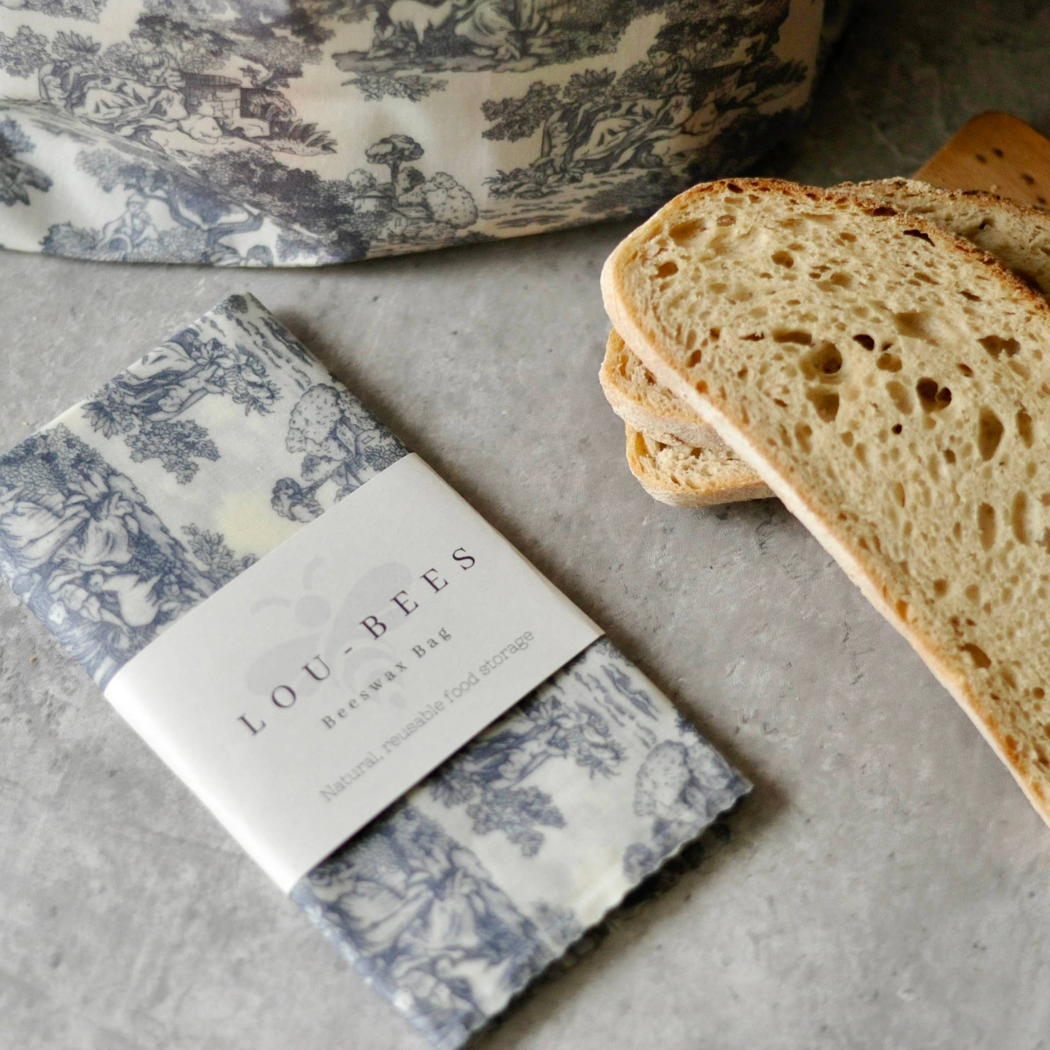 Lou Bees - Vente Sachet de conservation/film alimentaire - Sac à pain en cire d’abeille, léger, en coton pur style vintage8