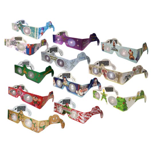 American Paper Optics, LLC - Wholesale Retailer Display - Kids & Baby - Holiday Specs Counter Display with 75 Glasses