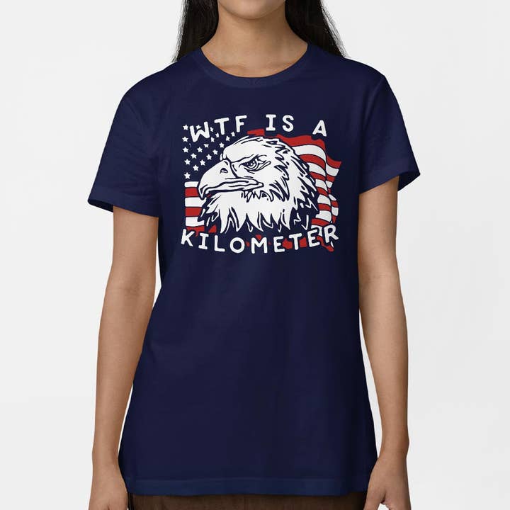 6DS - Vendita all'ingrosso Maglietta serigrafata - Donna - Maglietta da donna WTF Eagle