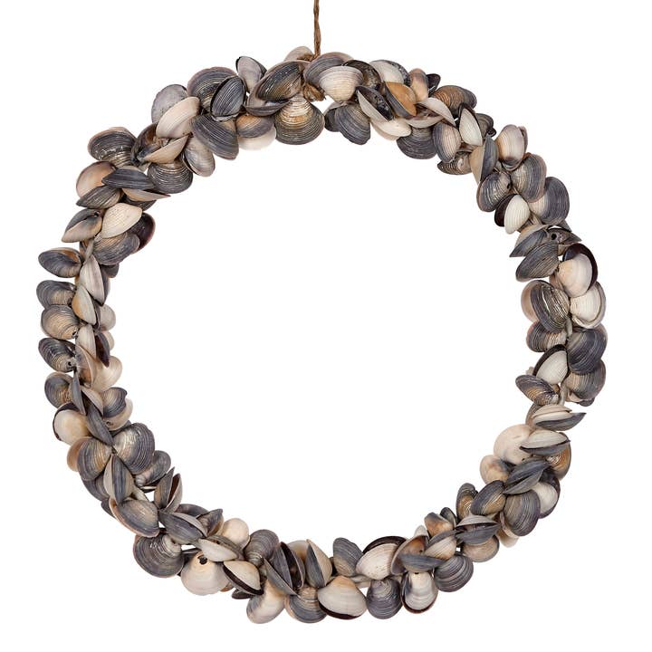 Mixed Cay Cay Wreath 10" for wholesale by HS Seashells