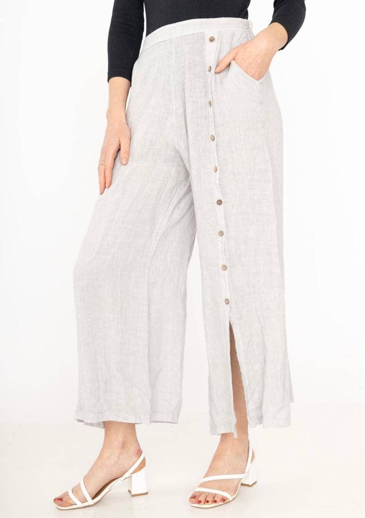 la maison des fibres naturelles – Engroshandel Bukser - Dame – Knapbukser med lige ben 9320 100%LIN17