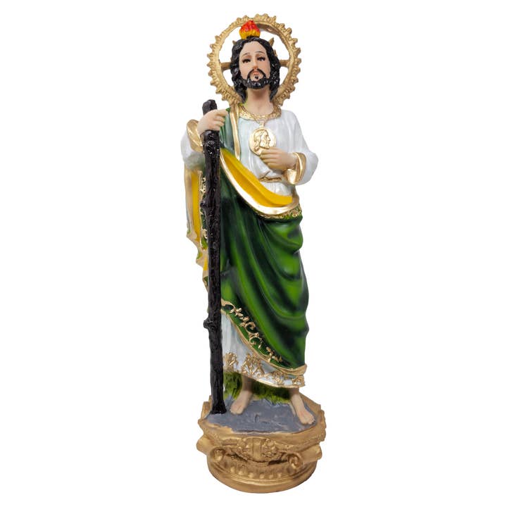 Saint Jude 20 Inch Statue San Judas Resin Detailed Design Patron Saint of Lost Causes Catholic Decor Gift for wholesale by mrcjsales