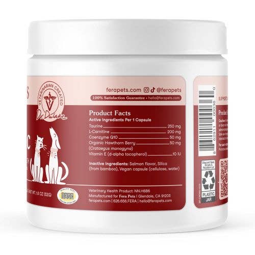 Fera Pets - Wholesale Pet Supplement - Cat/Dog - Cardiac Support for Dogs and Cats Pet Supplement3