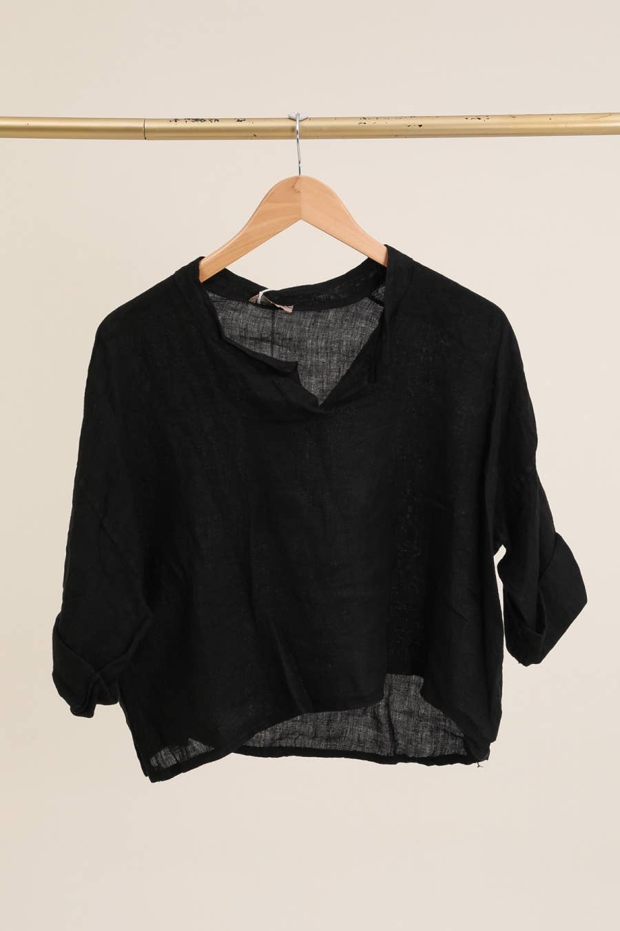 la maison des fibres naturelles - Wholesale Blouse - Dames - Linnen top met v-hals 23100, 100% linnen42