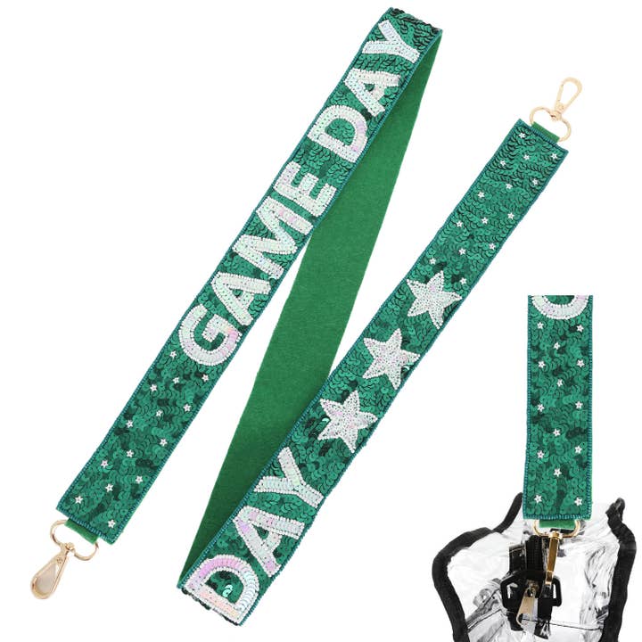 SP Sophia Collection - Wholesale Bag Strap - Women's - Game Day Sequin Star Patter Shoulder Bag Strap12